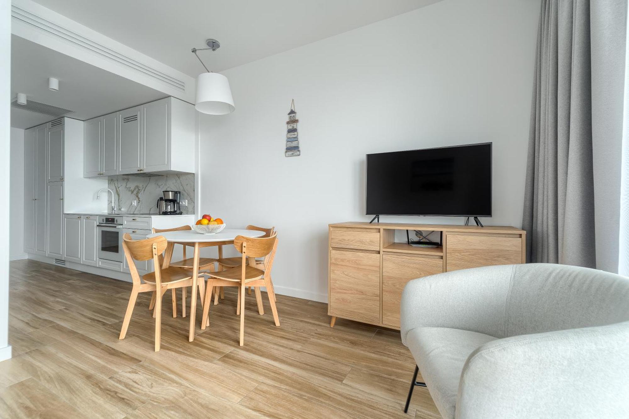 Apartamenty Marina Z Widokiem Na Morze Darlowko Kültér fotó